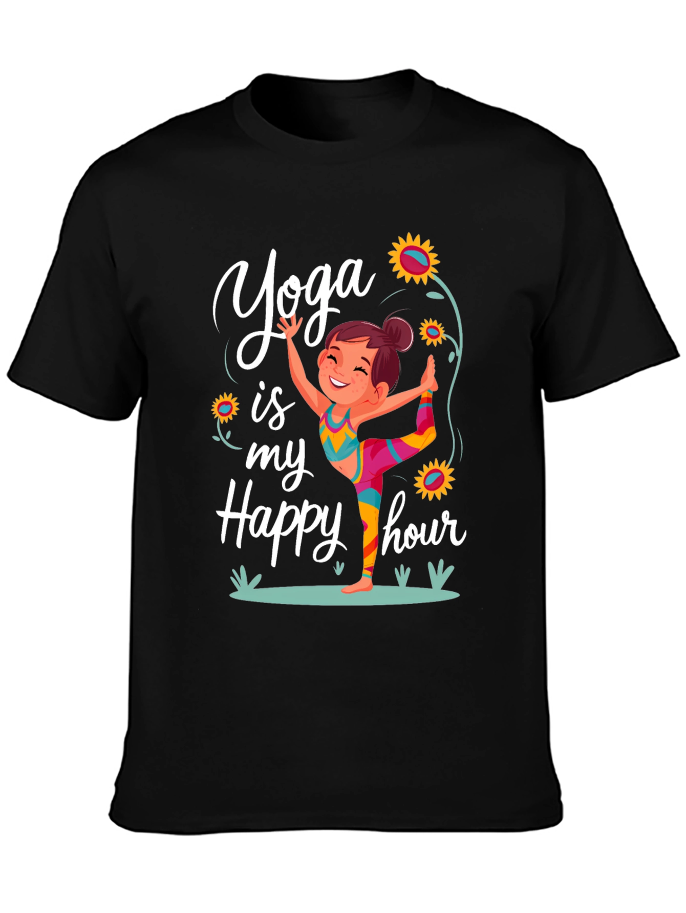 Yoga Is My Happy Hour Graphic Tee
