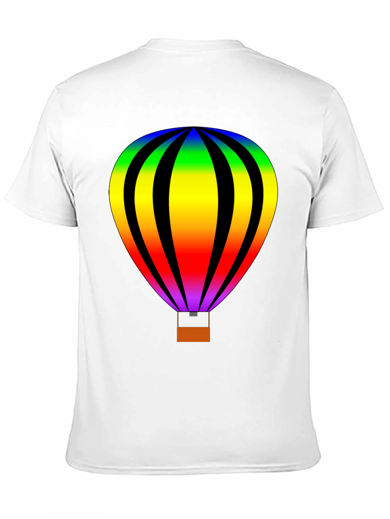 Rainbow Hot Air Balloon Graphic Tee - Unisex