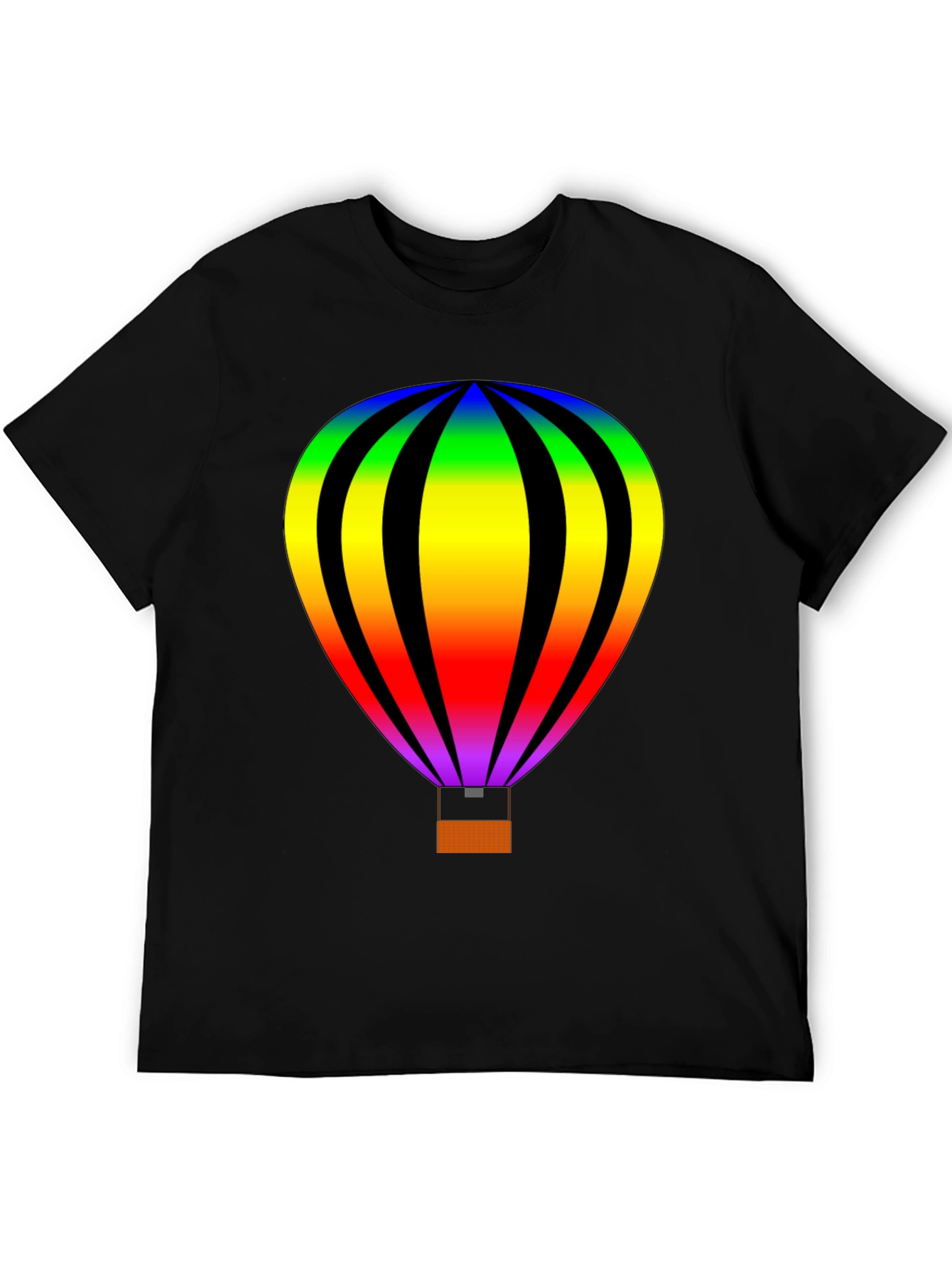 Rainbow Hot Air Balloon Graphic Tee - Unisex