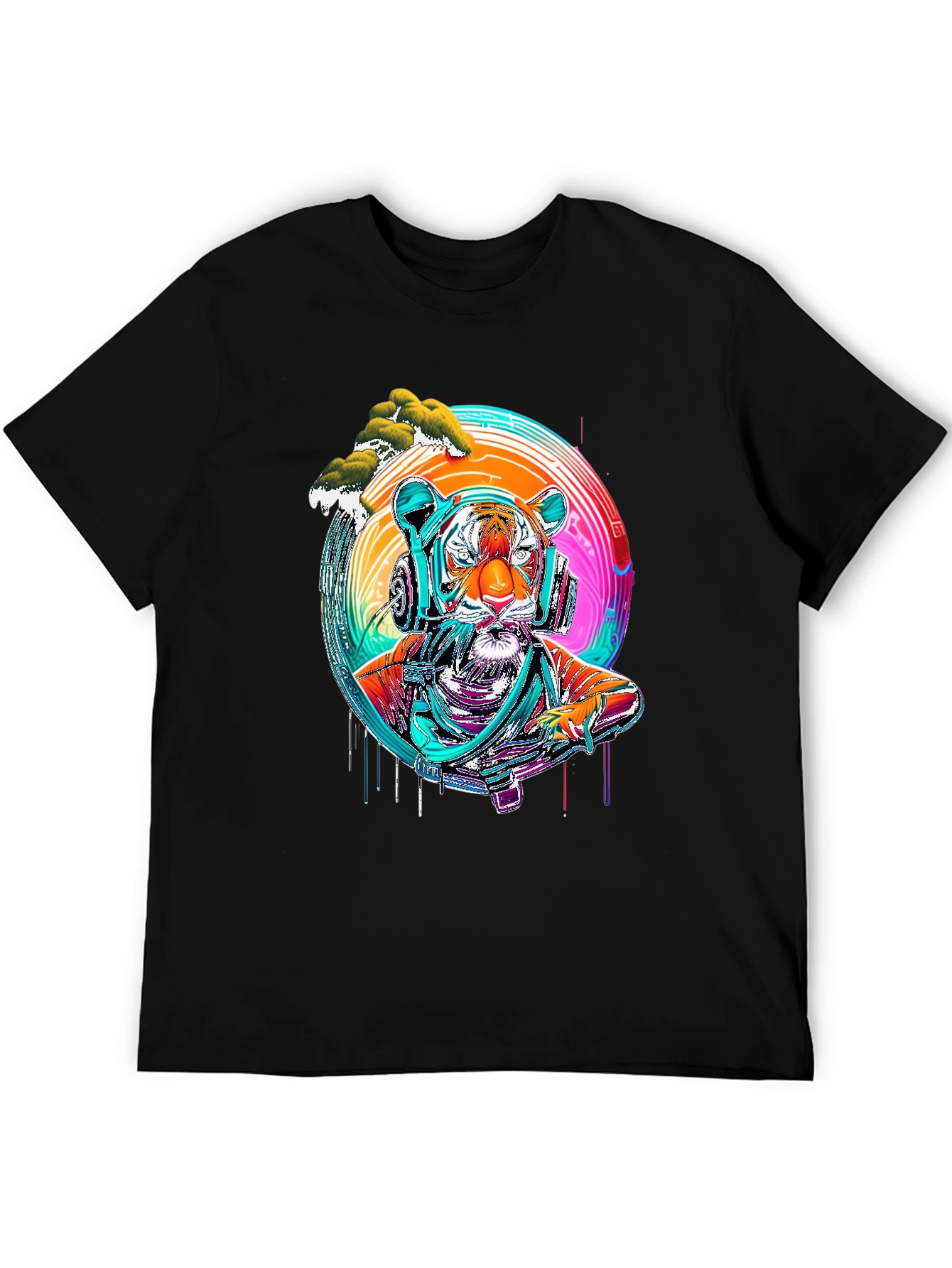 Tiger DJ Graphic Tee - Cool & Trendy