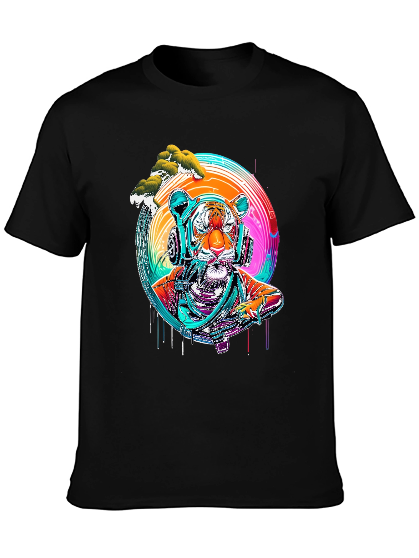 Tiger DJ Graphic Tee - Cool & Trendy