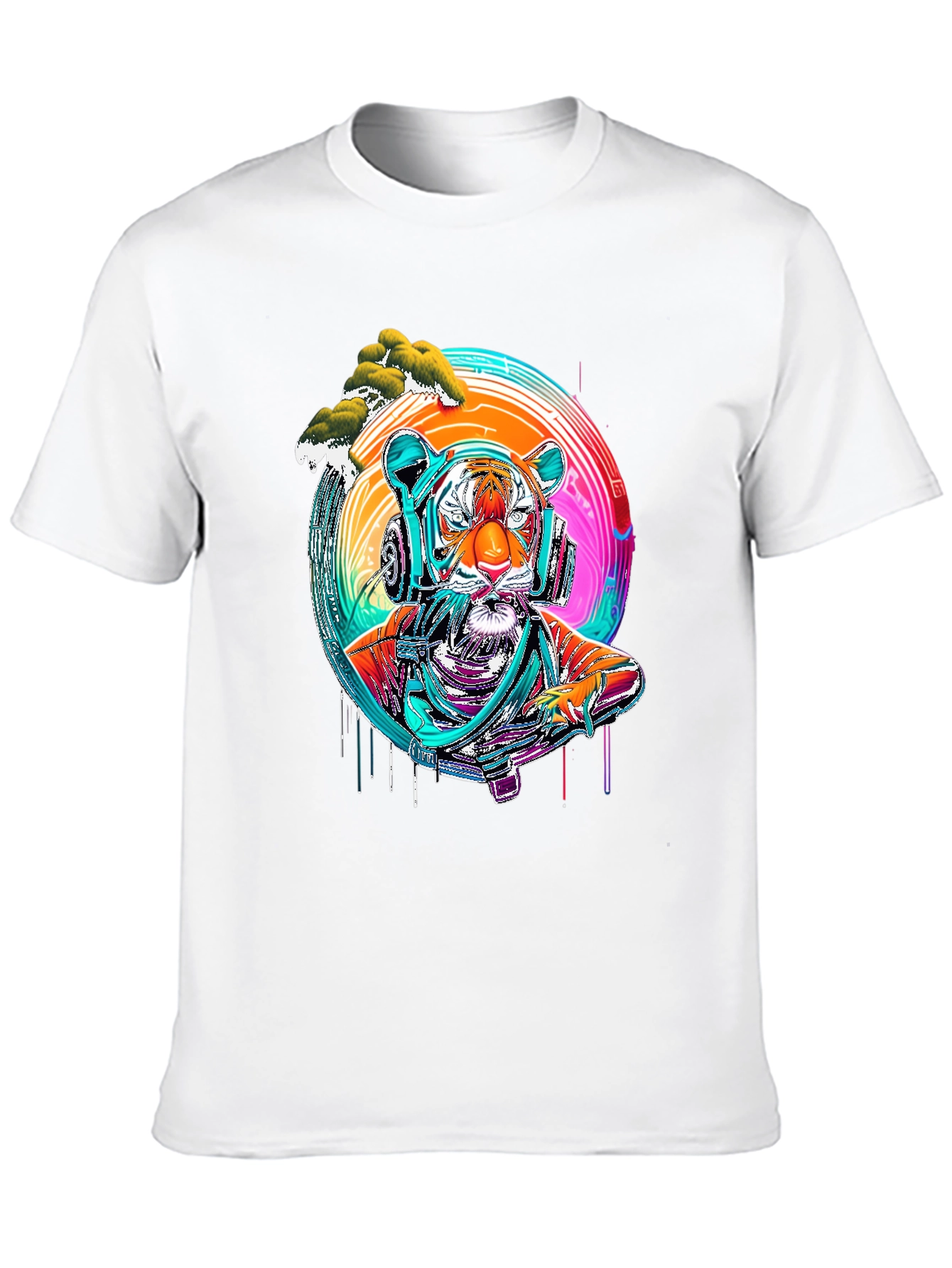 Tiger DJ Graphic Tee - Cool & Trendy