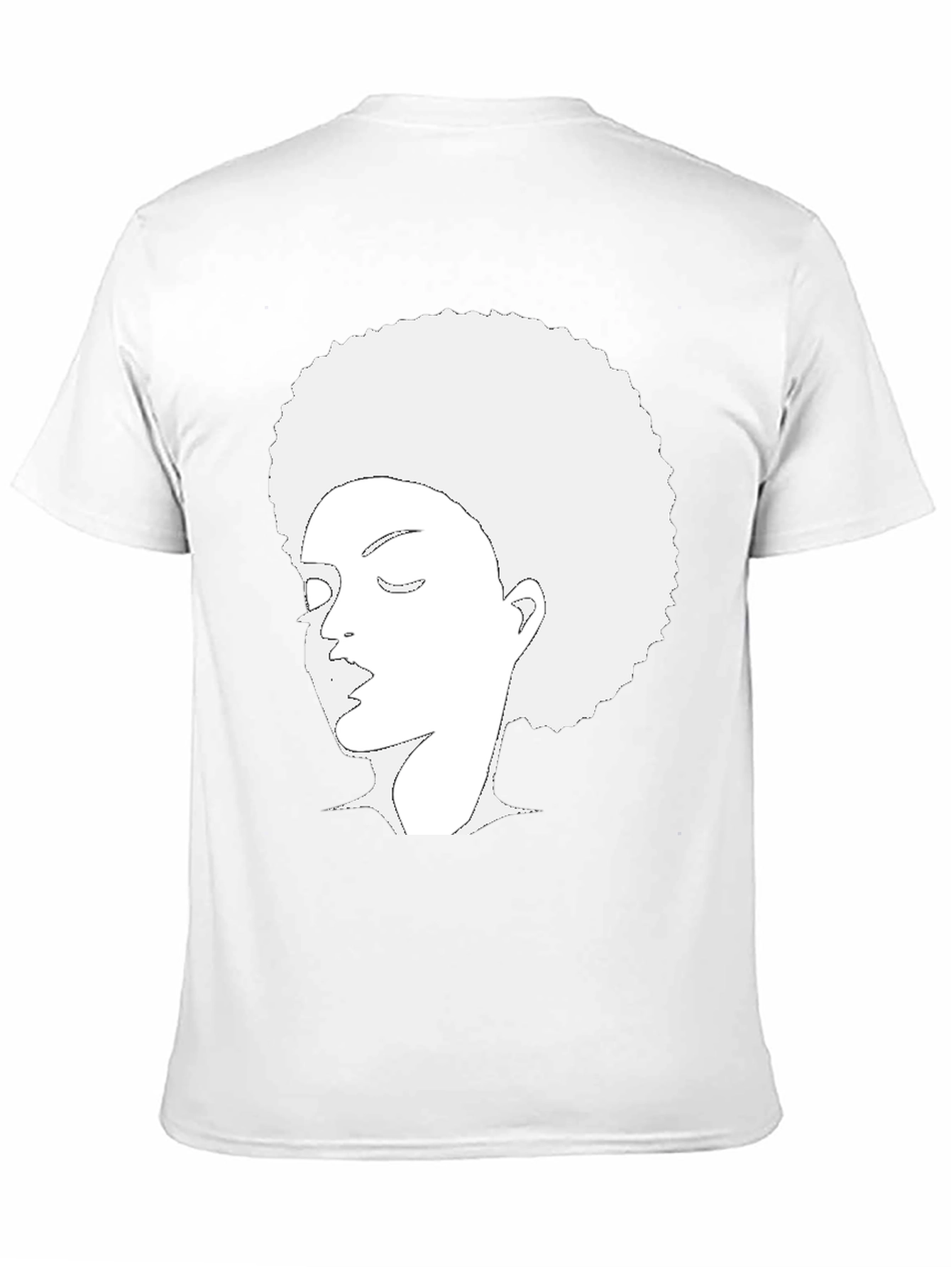 Afro Woman Graphic Black Tee