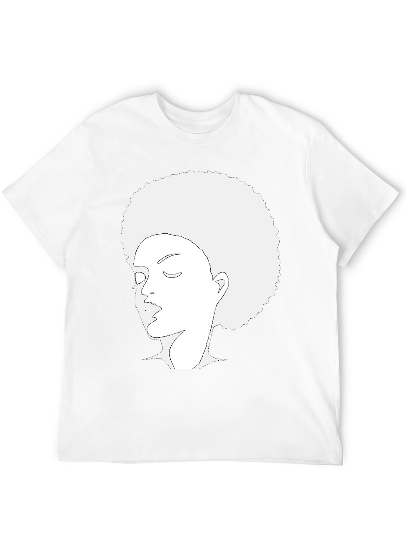 Afro Woman Graphic Black Tee