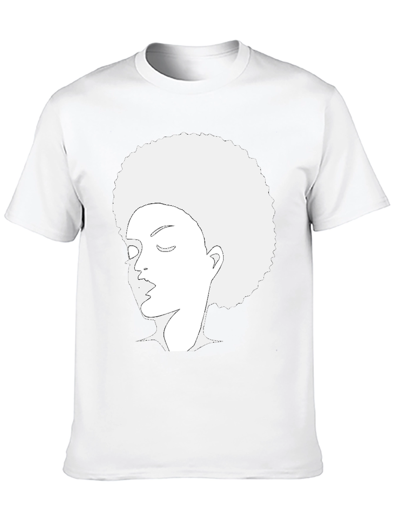 Afro Woman Graphic Black Tee