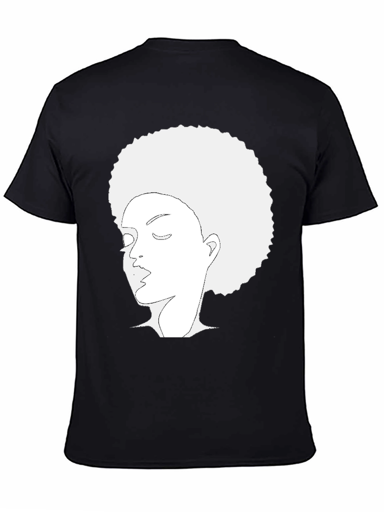 Afro Woman Graphic Black Tee