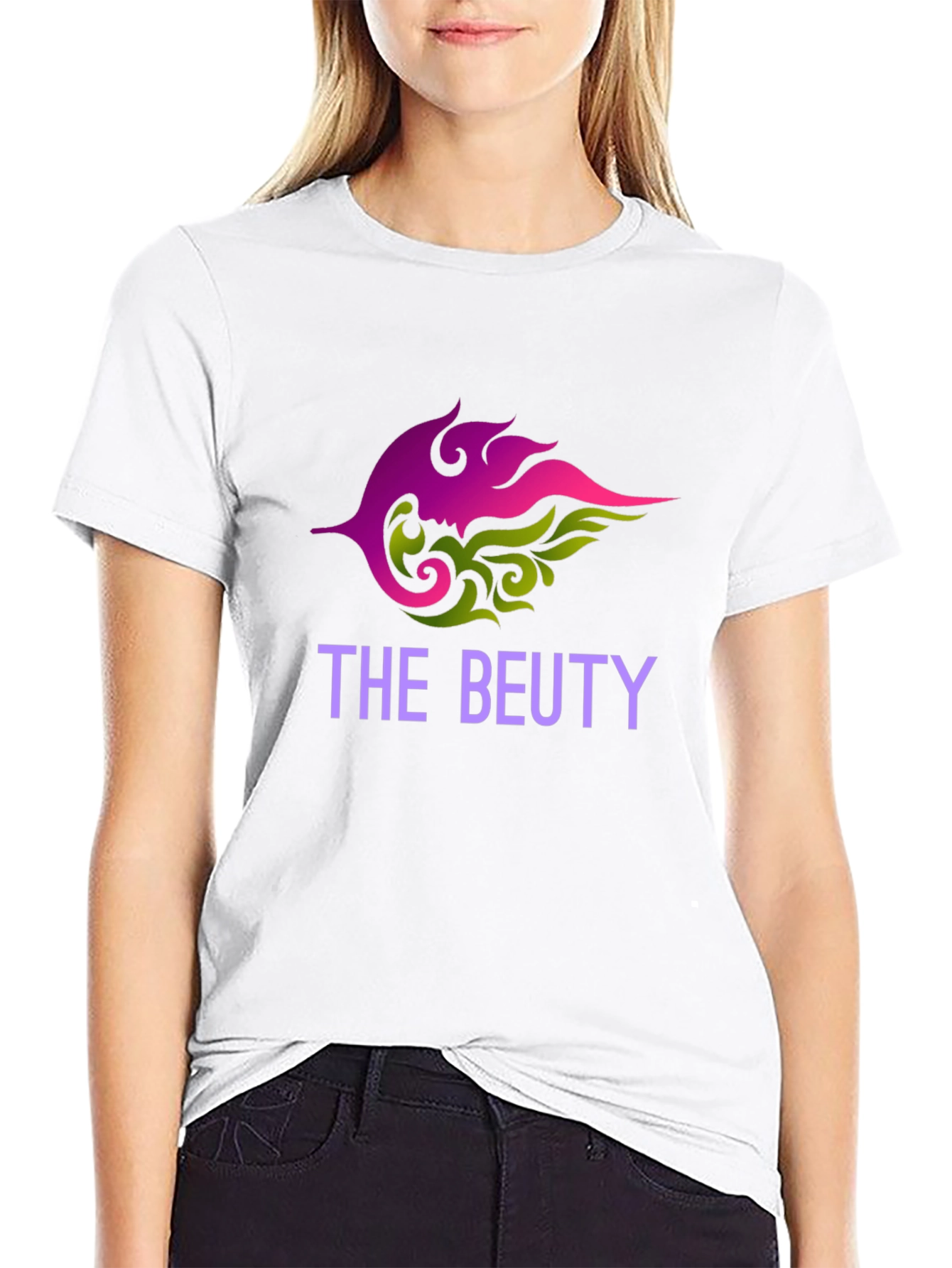 The Beuty Black T-Shirt - Stylish Graphic Tee