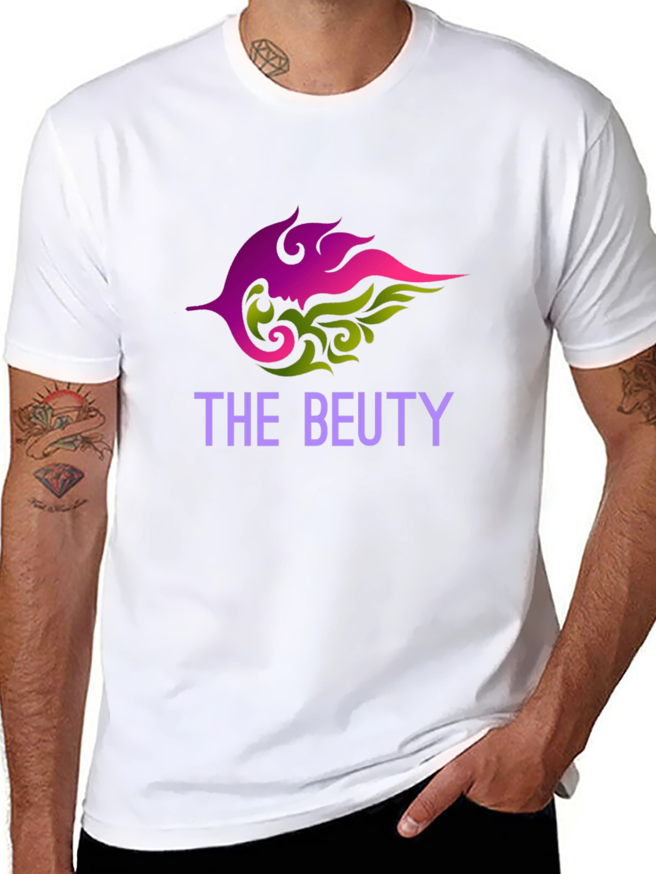 The Beuty Black T-Shirt - Stylish Graphic Tee
