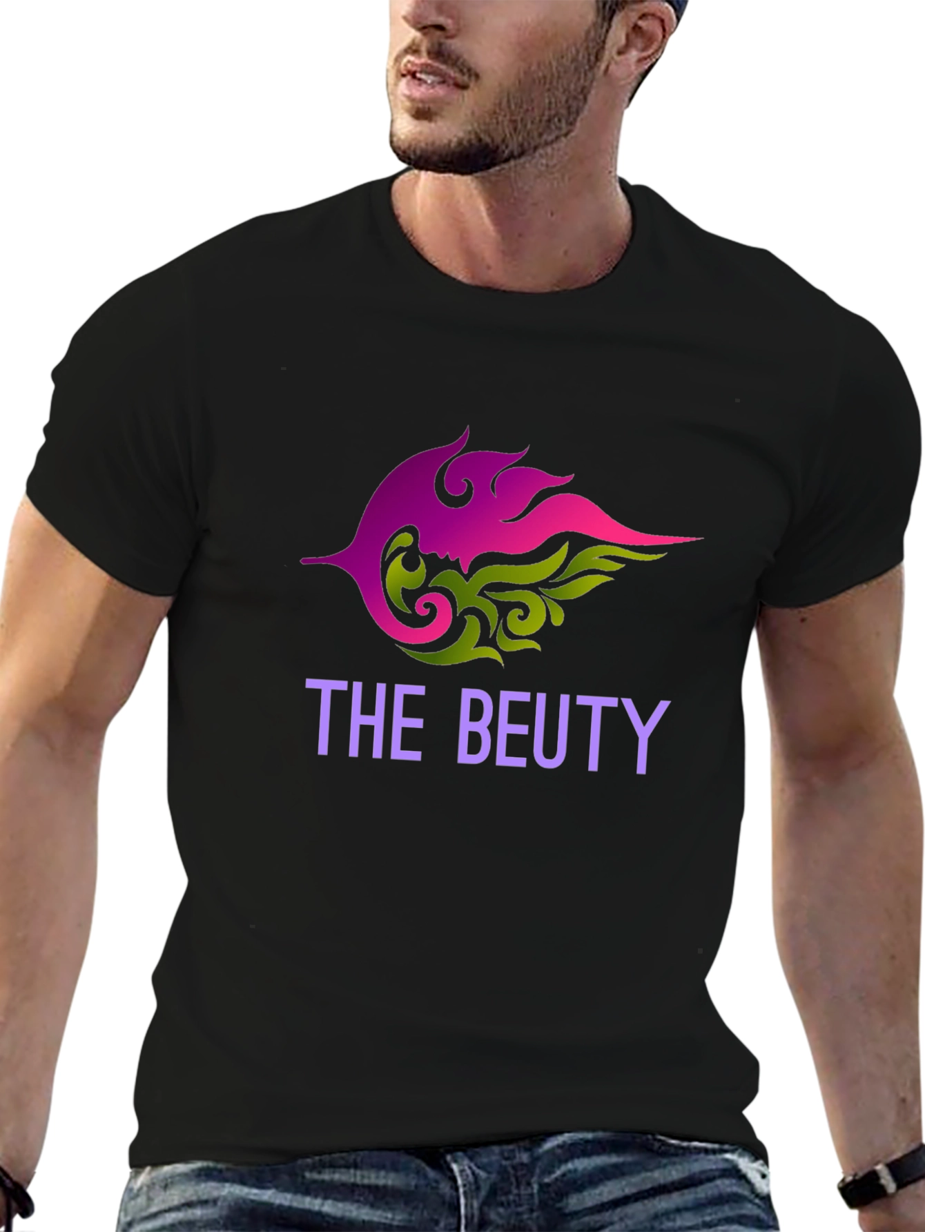 The Beuty Black T-Shirt - Stylish Graphic Tee