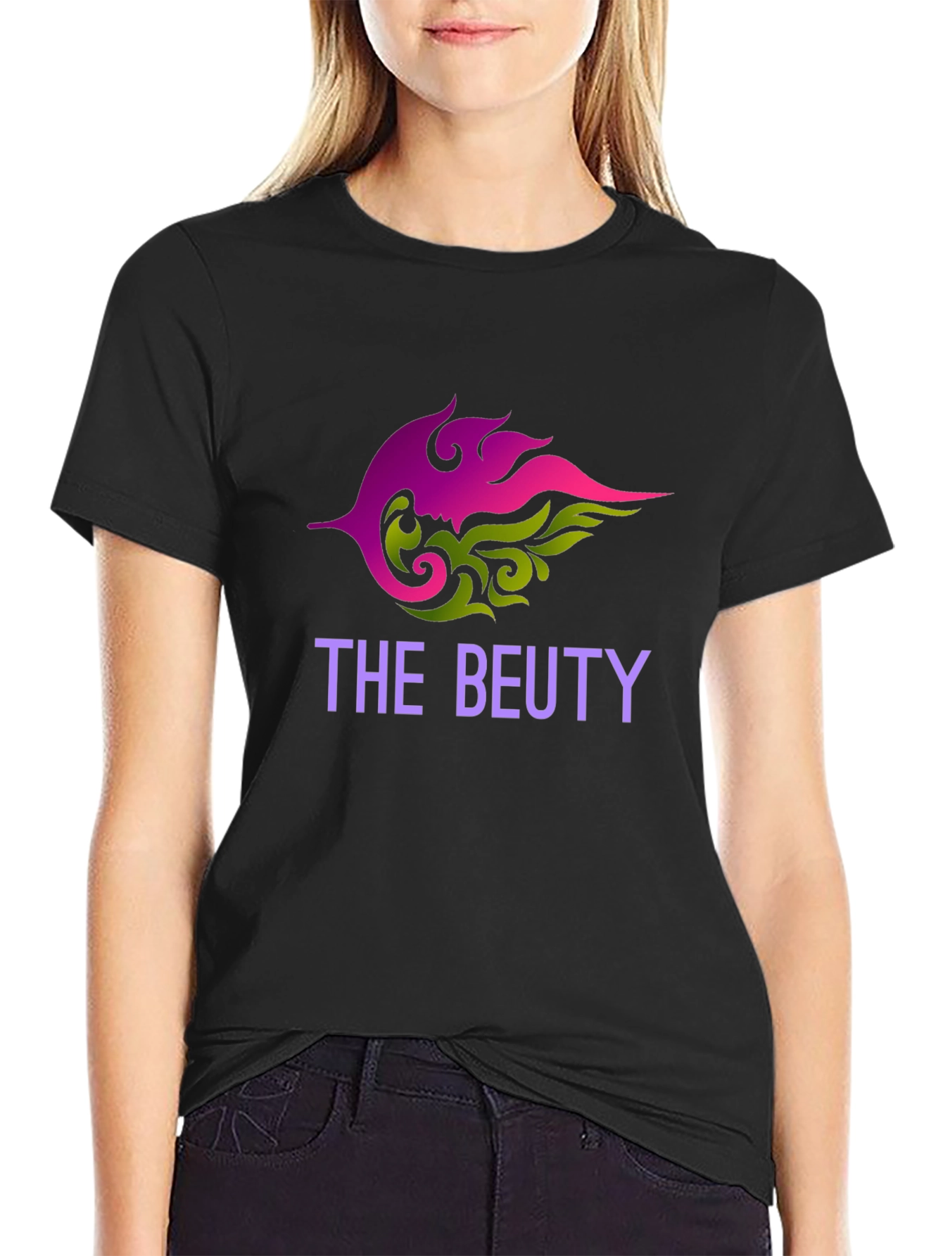 The Beuty Black T-Shirt - Stylish Graphic Tee