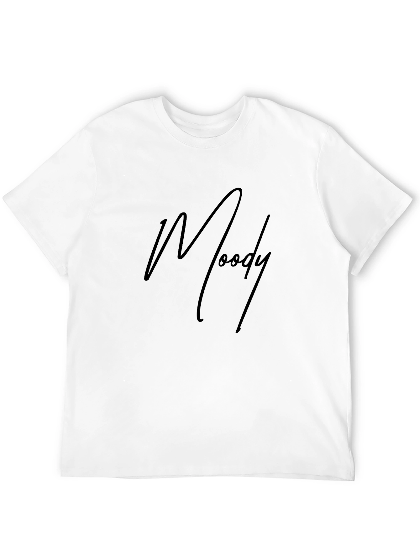 Moody Black Graphic Tee - Mens Fashion