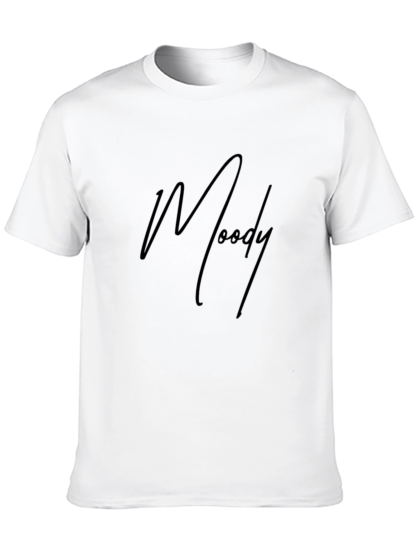 Moody Black Graphic Tee - Mens Fashion