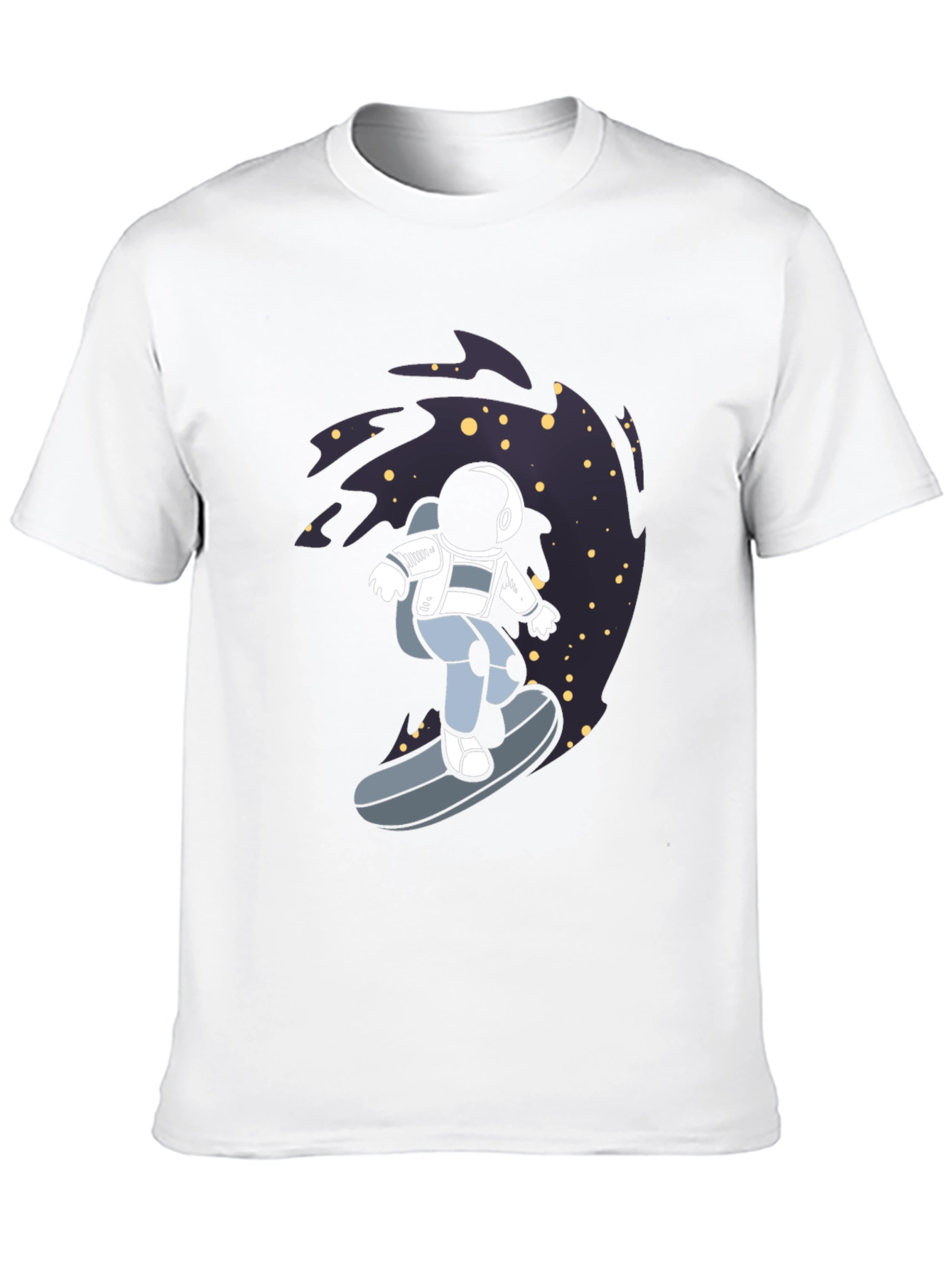 Astronaut Surfing T-Shirt - Space Adventure Tee