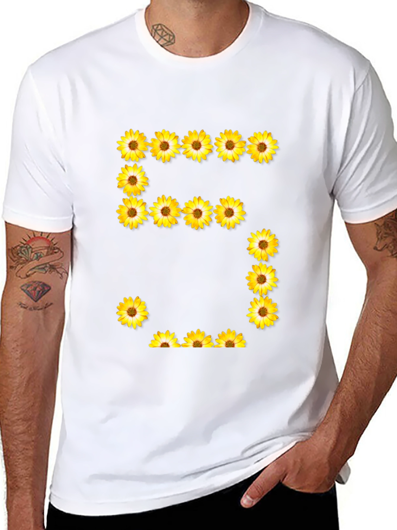 Floral Number 5 T-Shirt