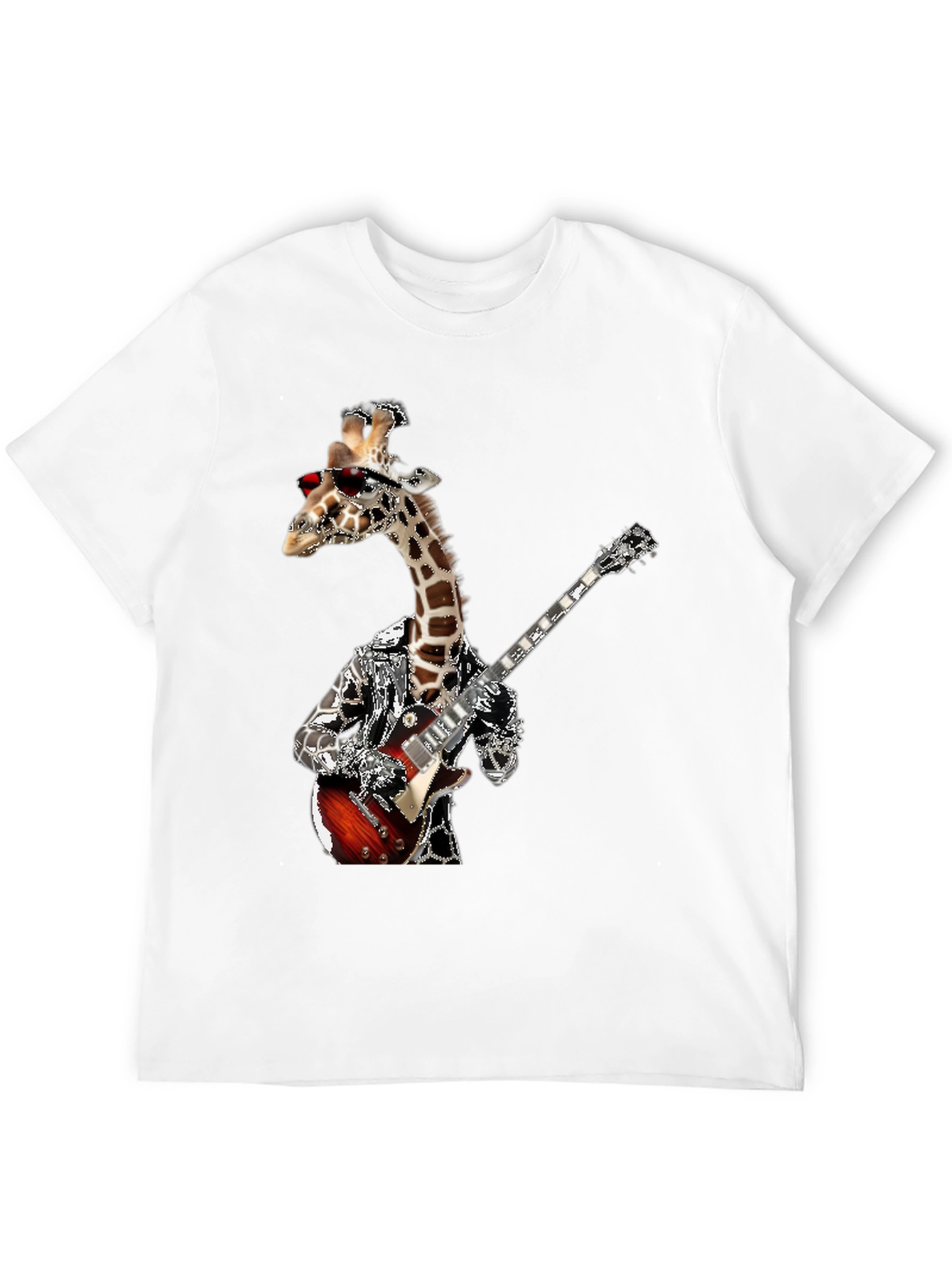 Giraffe Guitarist Graphic Tee