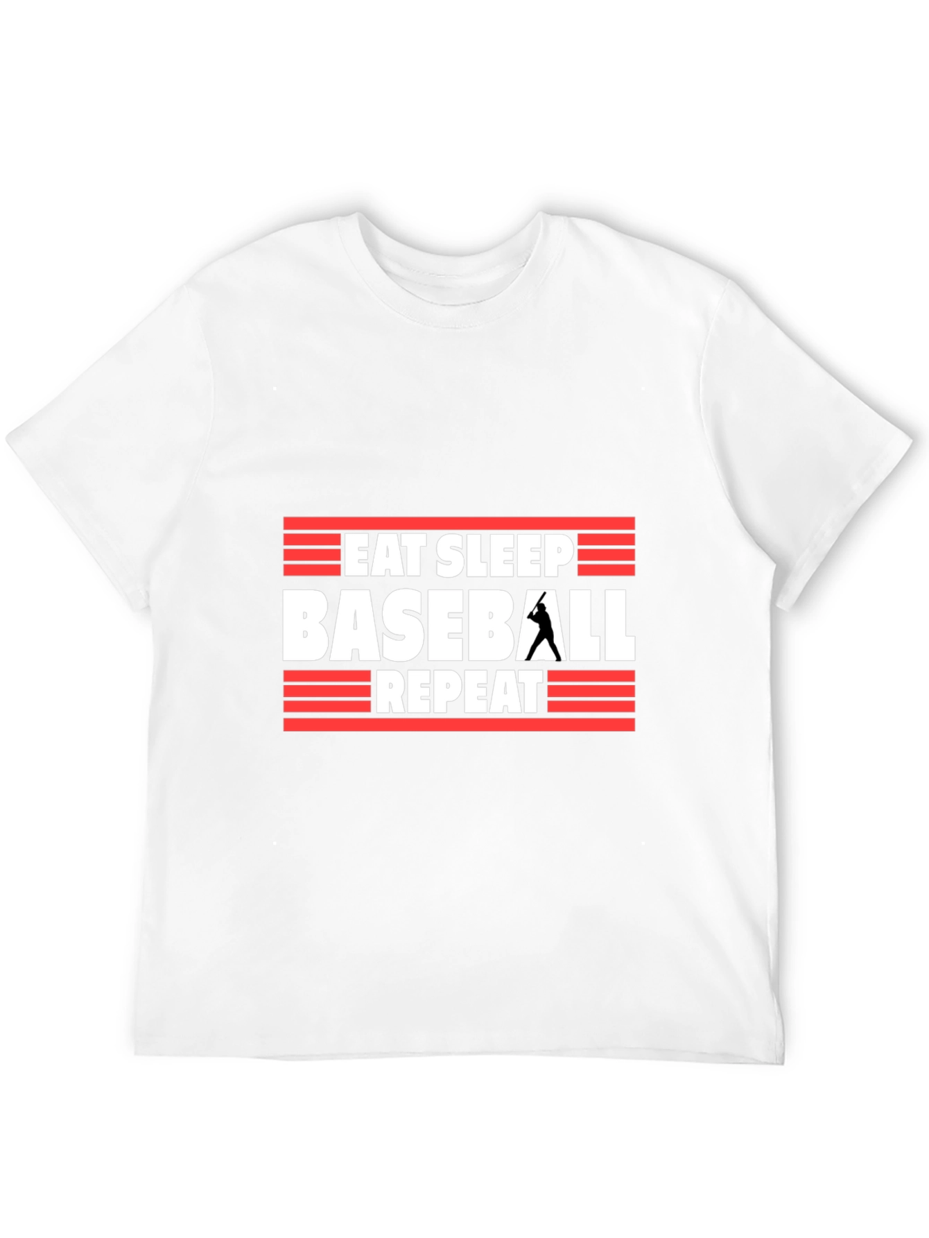 Eat Sleep Baseball Repeat Graphic Tee