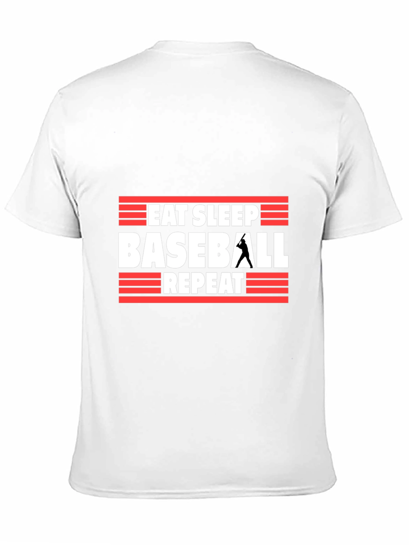 Eat Sleep Baseball Repeat Graphic Tee
