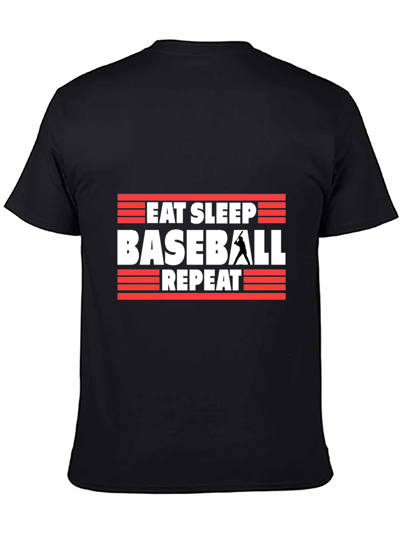 Eat Sleep Baseball Repeat Graphic Tee