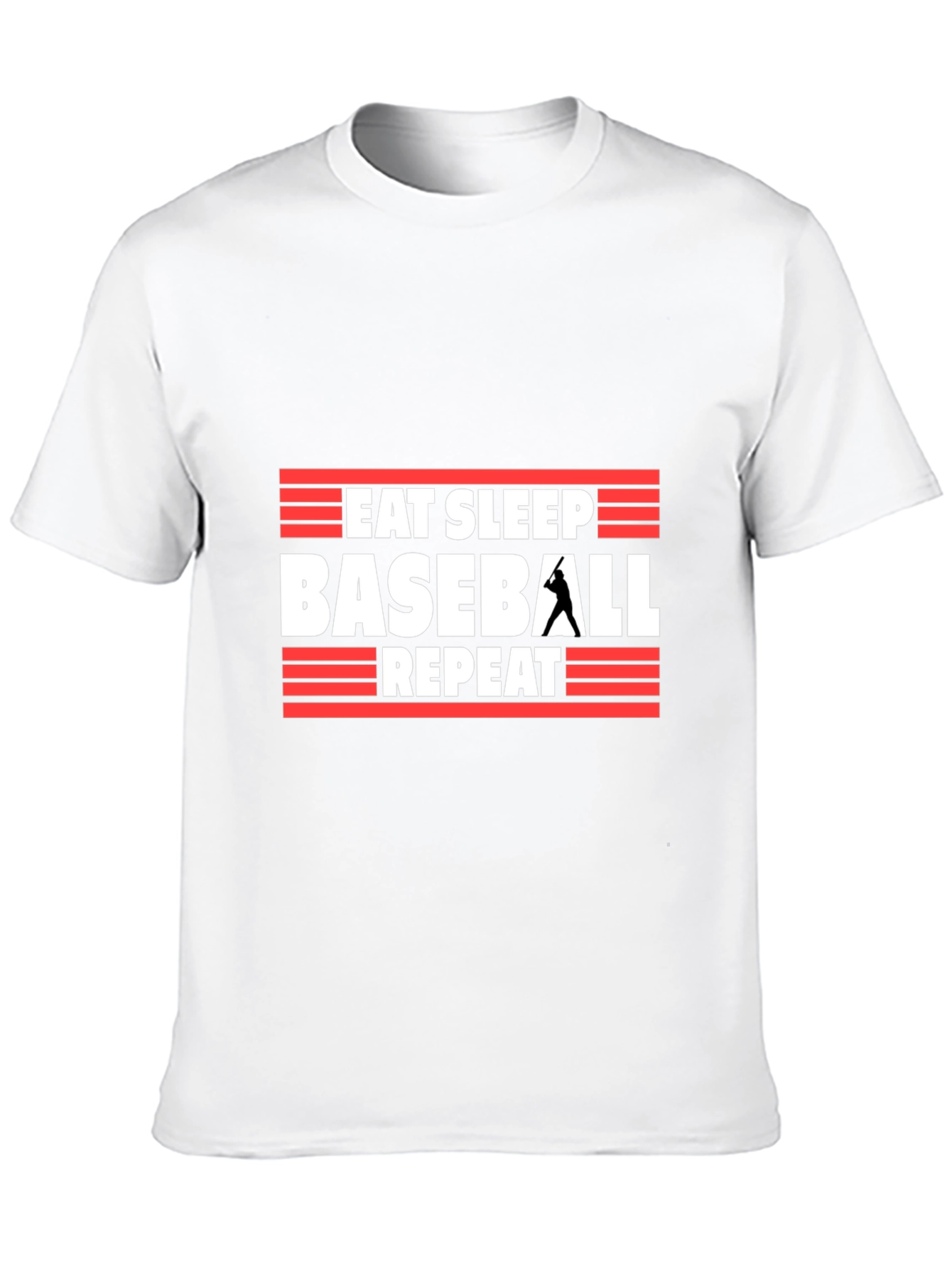 Eat Sleep Baseball Repeat Graphic Tee