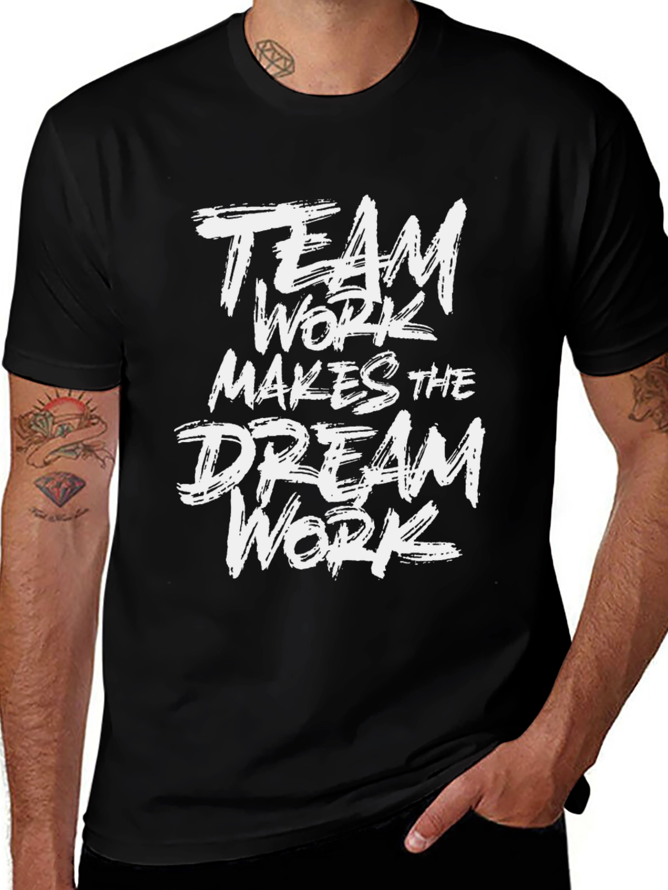 Teamwork Makes the Dream Work Black T-Shirt