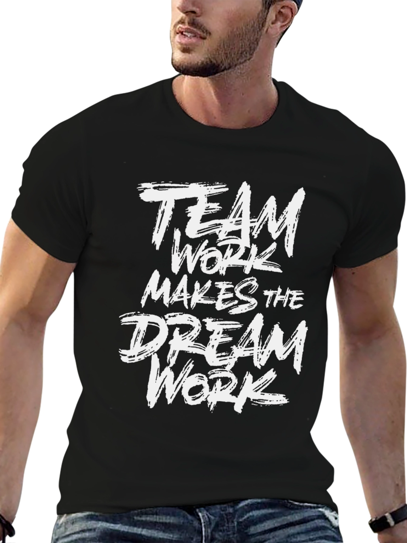 Teamwork Makes the Dream Work Black T-Shirt