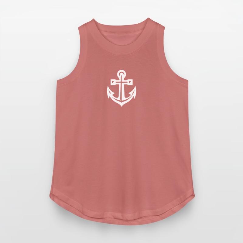 Very Old Anchor In Tattoo Style