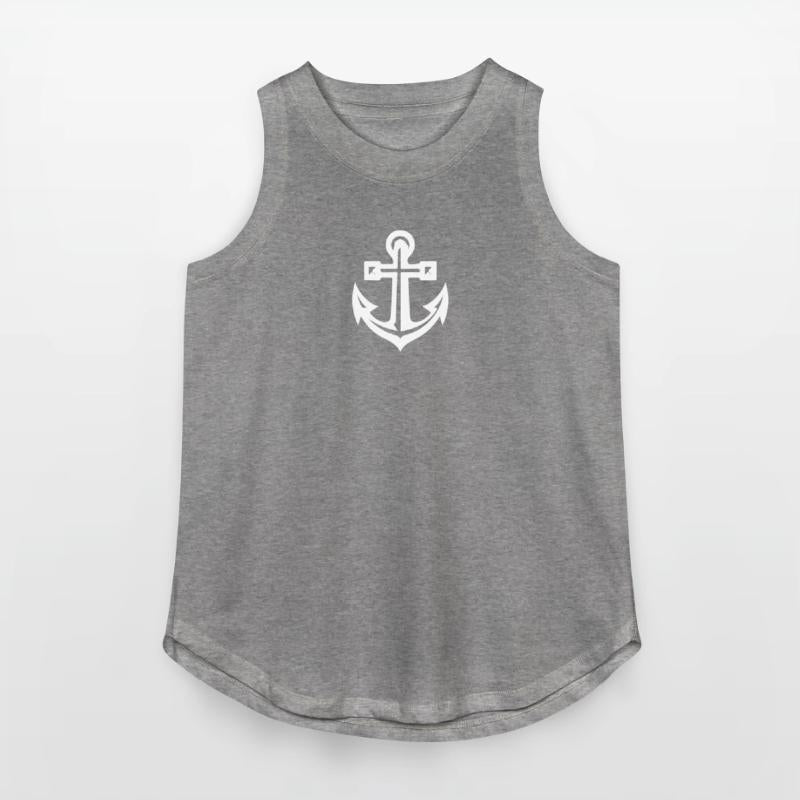 Very Old Anchor In Tattoo Style