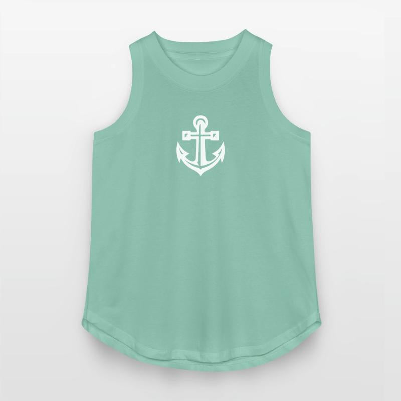 Very Old Anchor In Tattoo Style