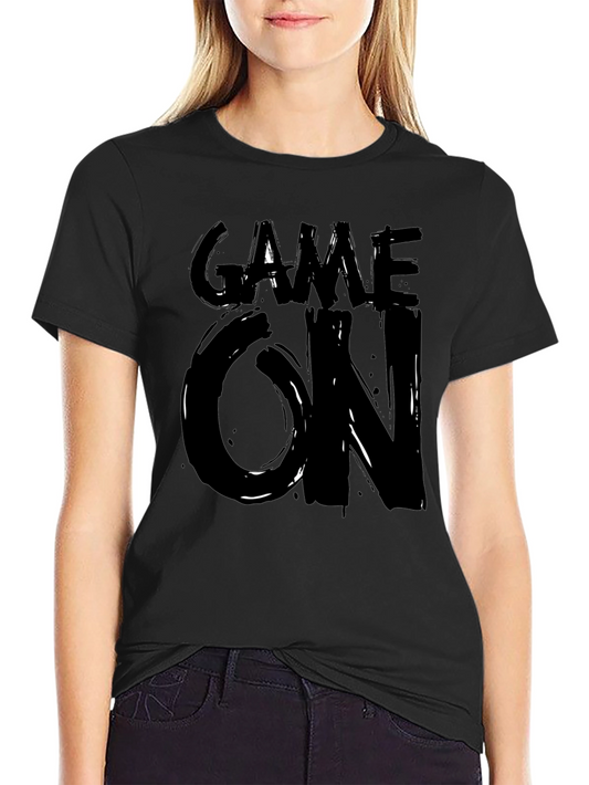Game On Graphic Tee - Stylish Black T-Shirt