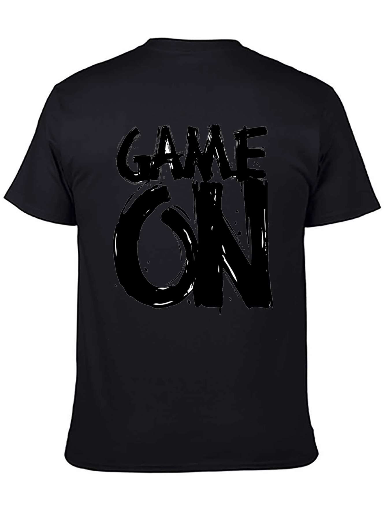 Game On Graphic Tee - Stylish Black T-Shirt