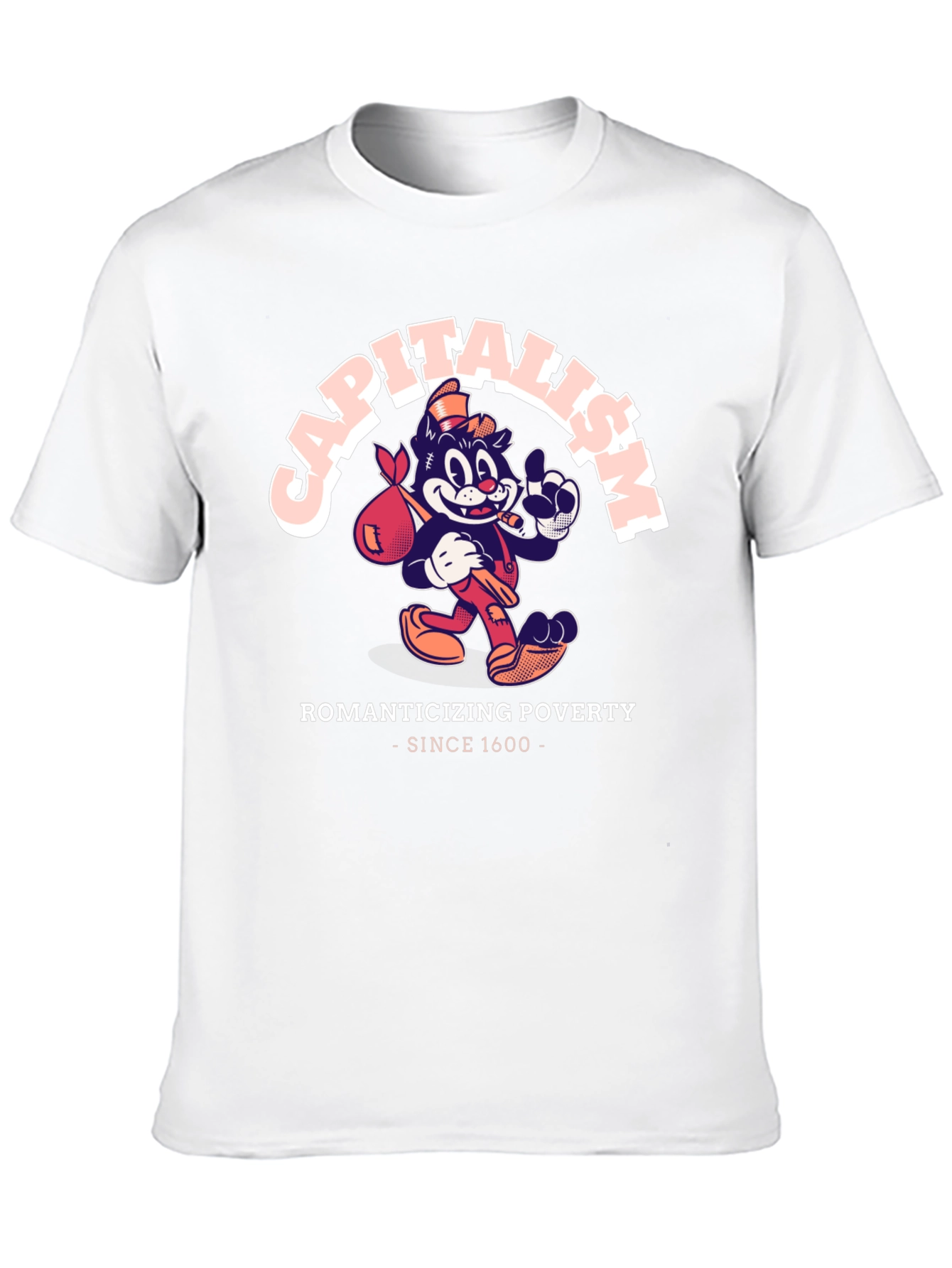 Capitalism Romanticizing Poverty Graphic T-Shirt