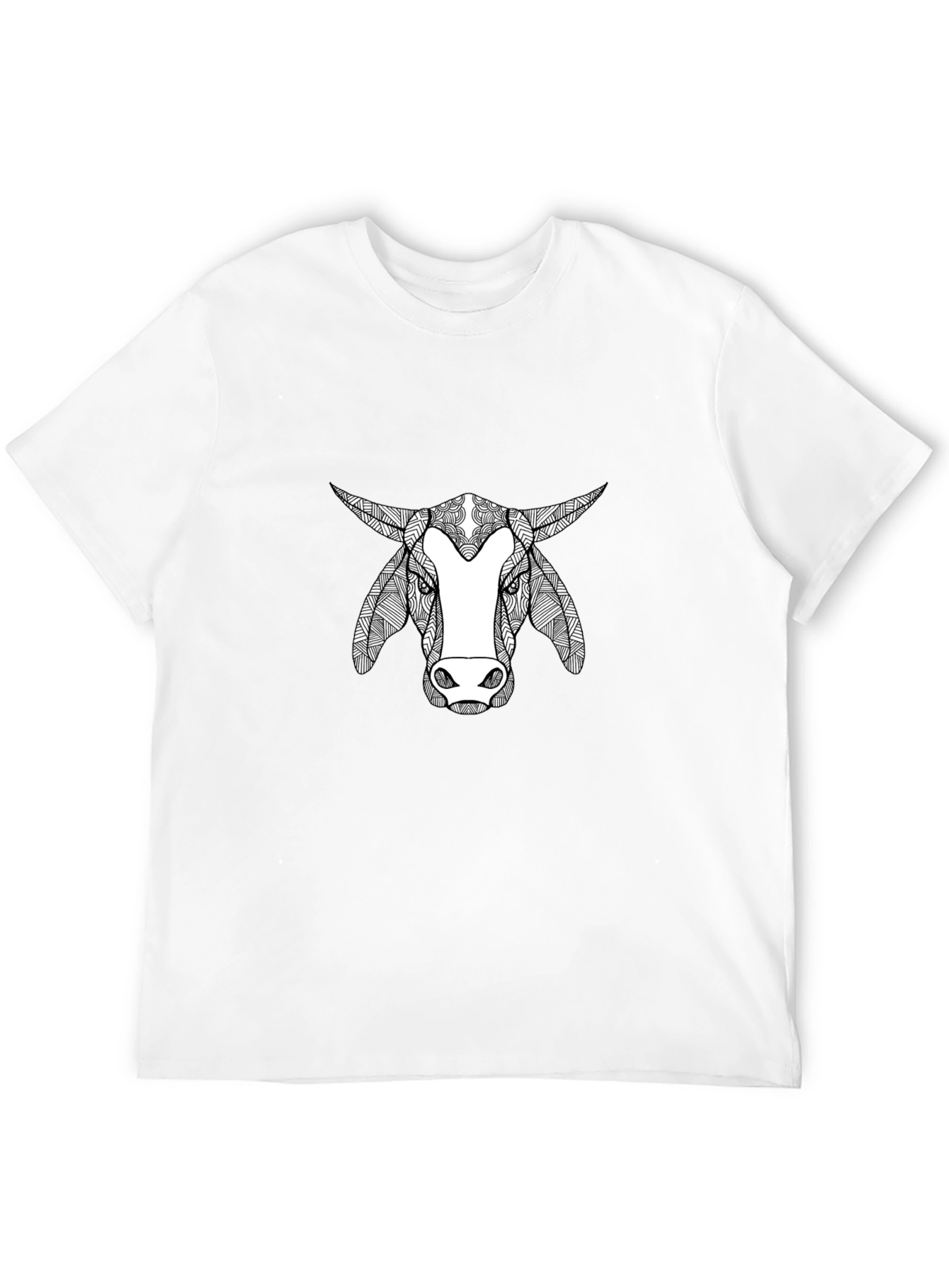 Bull Graphic Print Crew Neck T-Shirt