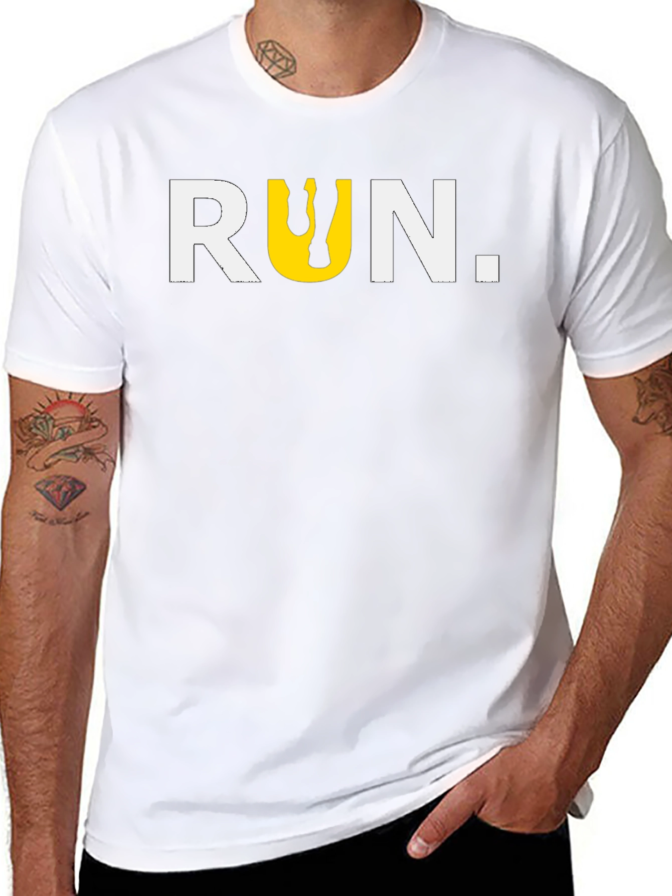 Run Graphic Tee - Motivational Runners T-Shirt