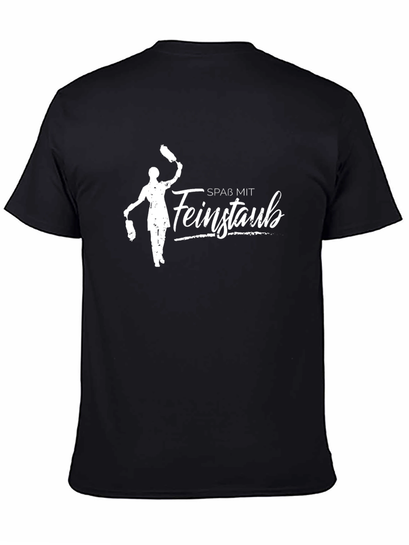 Spass Mit Feinstaub - Funny German Dusting Black T-Shirt