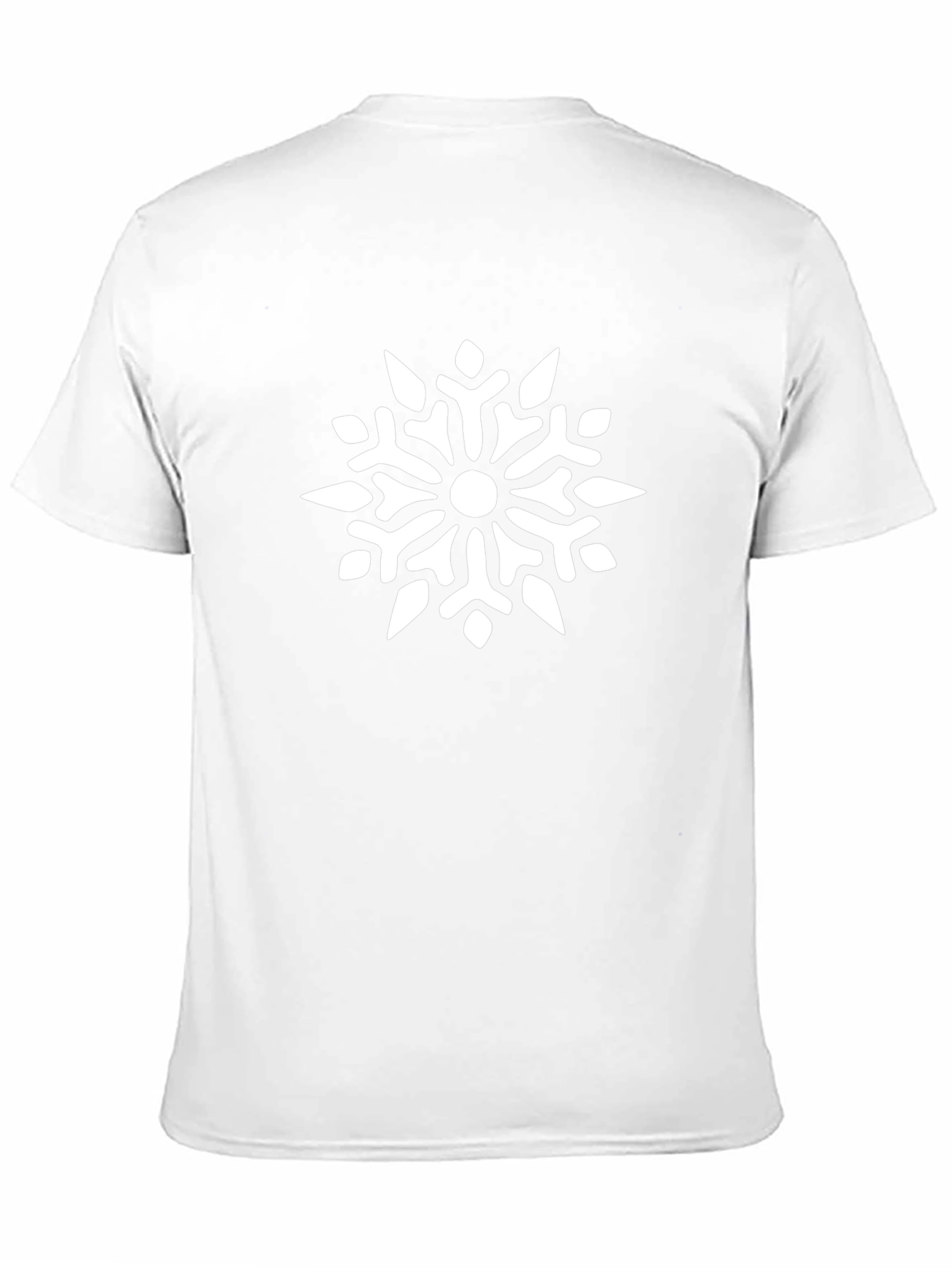 Black Snowflake Graphic Tee - Stylish & Unique