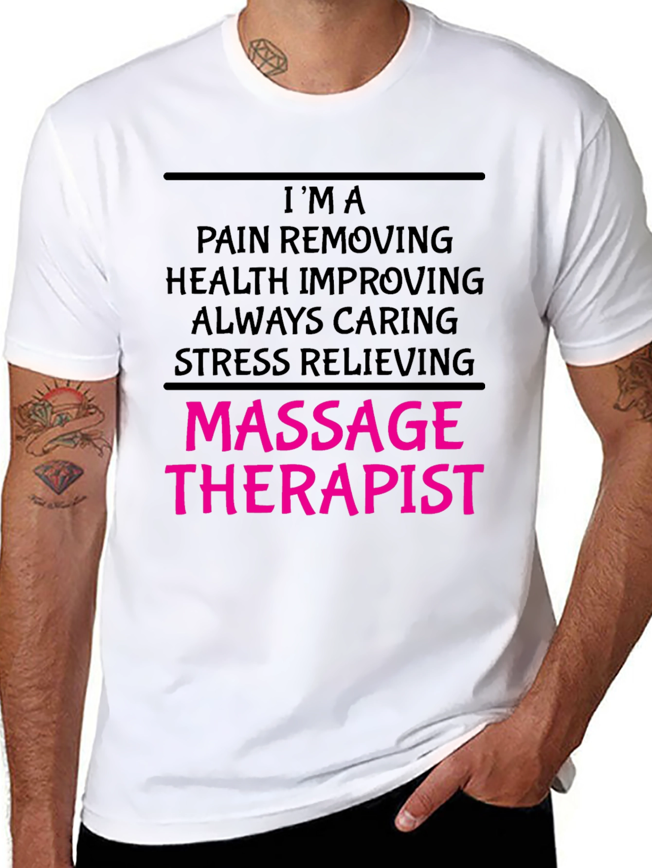 Massage Therapist T-Shirt - Pain Removing Health Improving