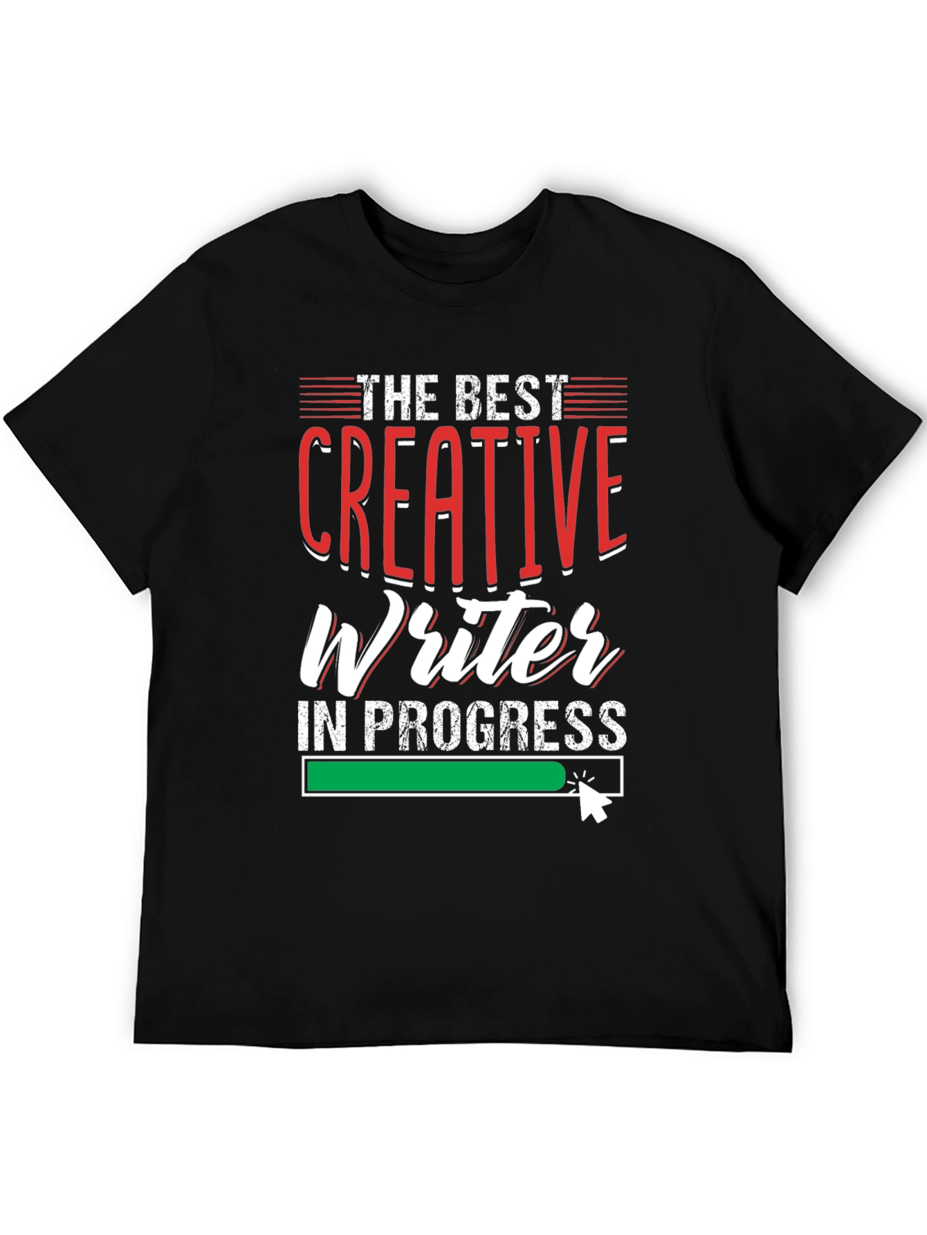 Creative Writer In Progress Black T-Shirt