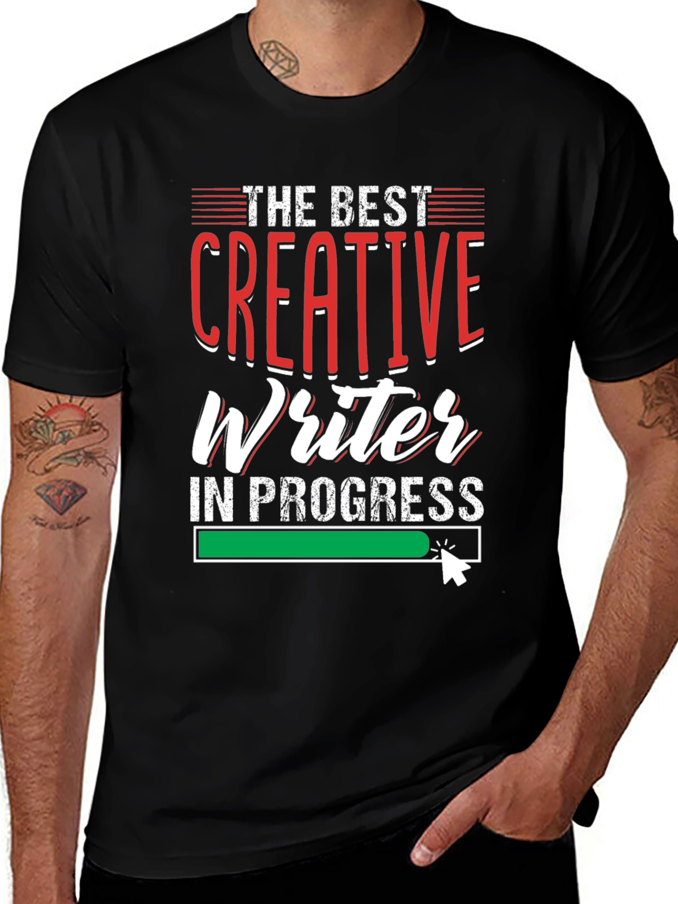 Creative Writer In Progress Black T-Shirt