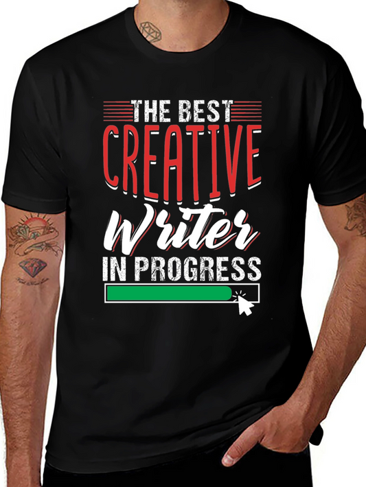 Creative Writer In Progress Black T-Shirt