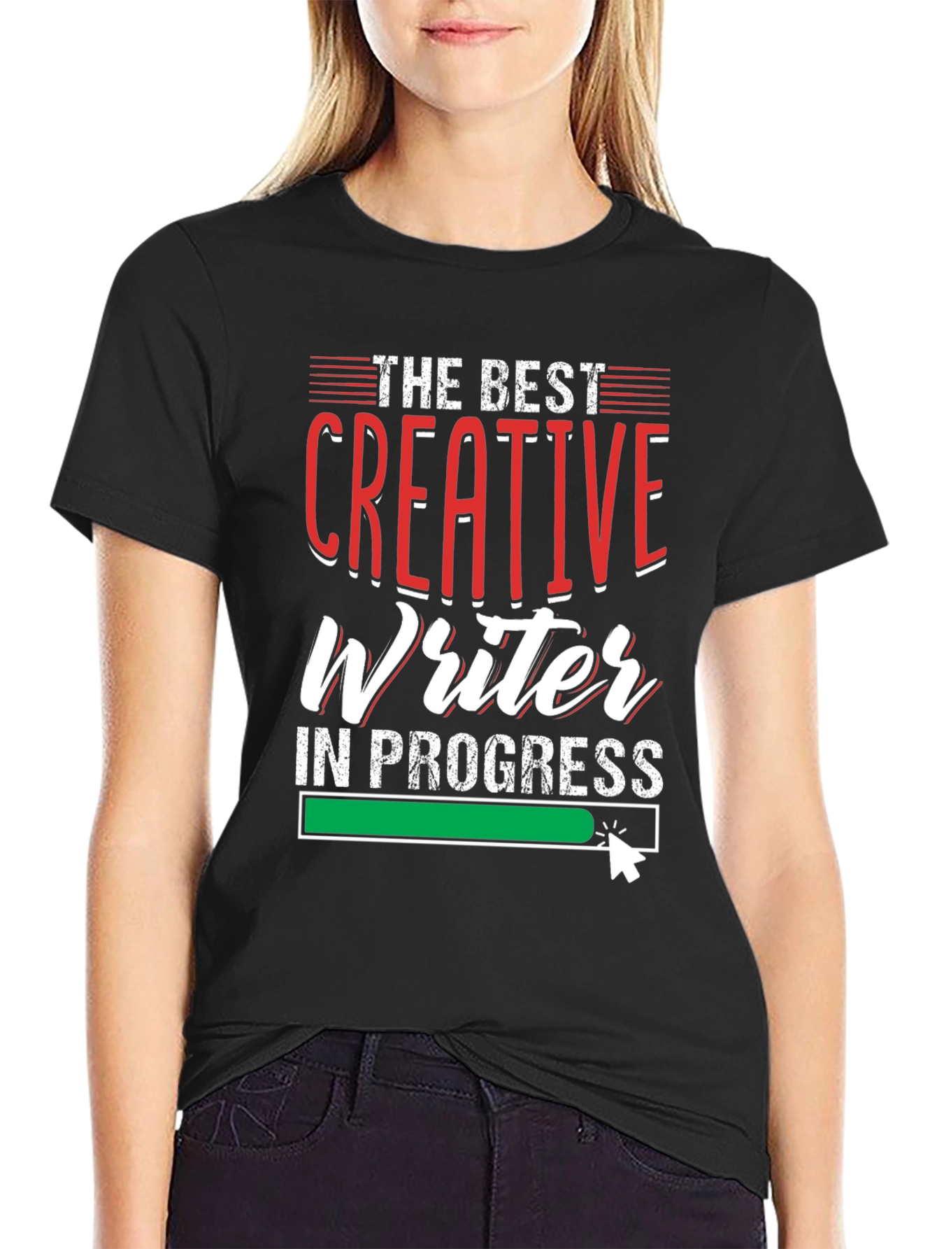 Creative Writer In Progress Black T-Shirt
