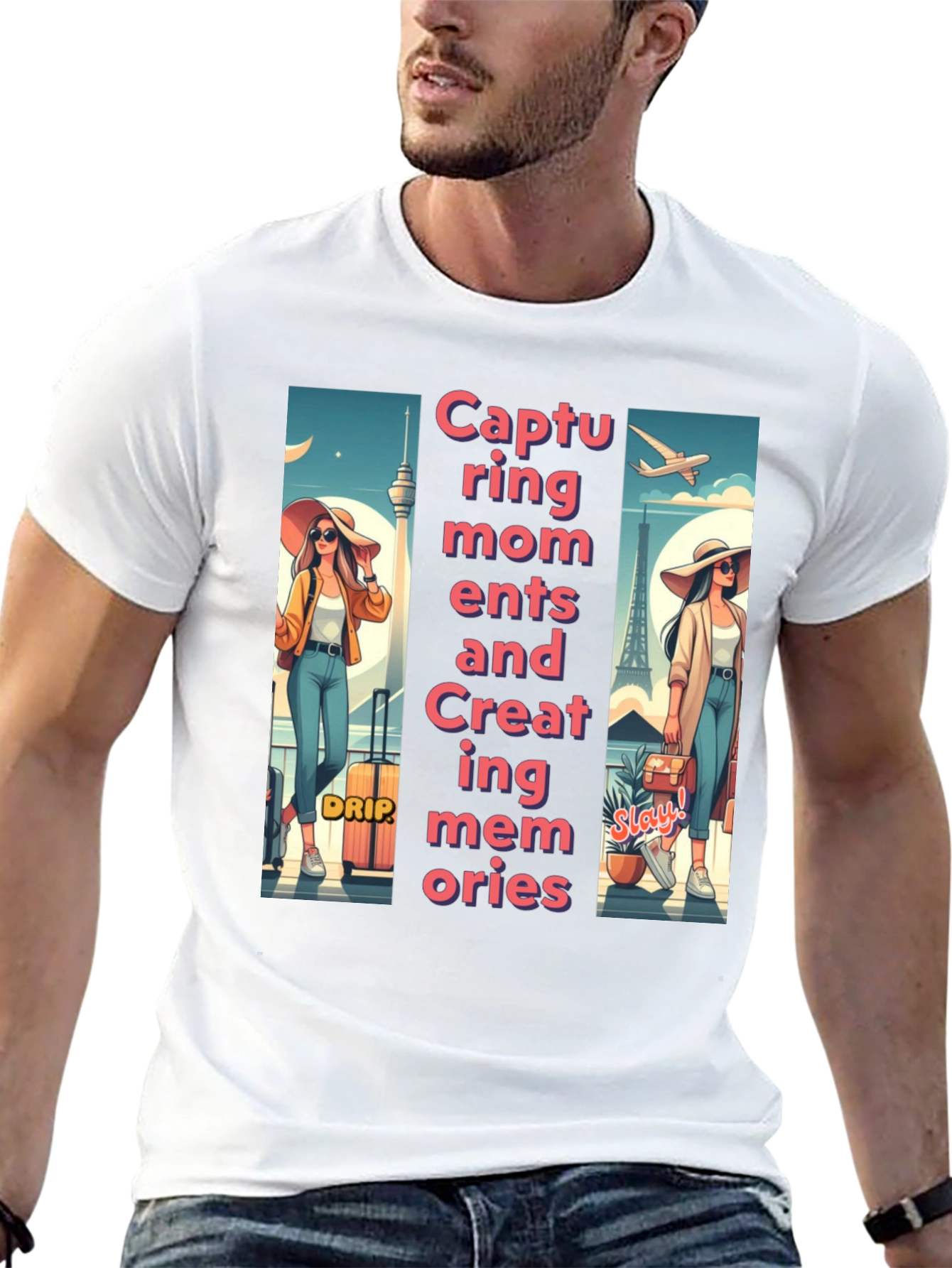 Trendy Travel Tee: Capturing Moments & Creating Memories