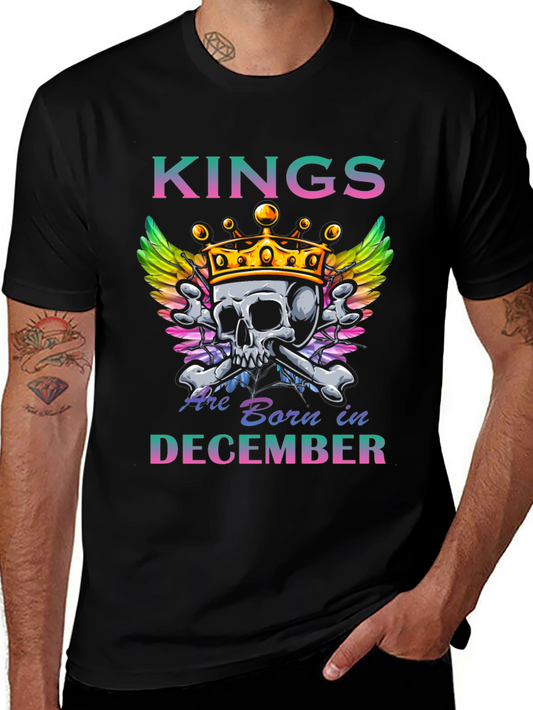 Kings Born in December Graphic T-Shirt