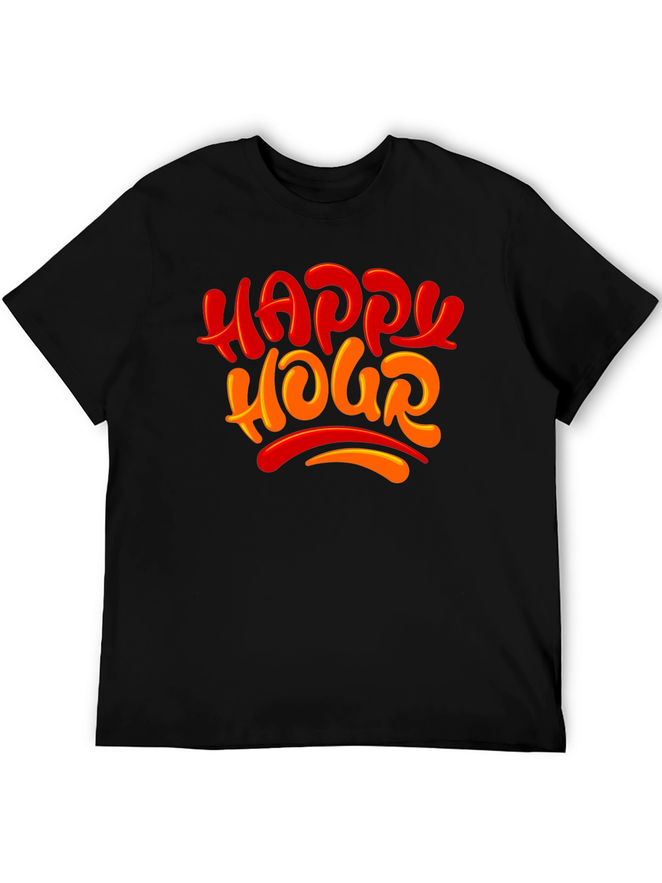 Happy Hour Graphic Tee - Black