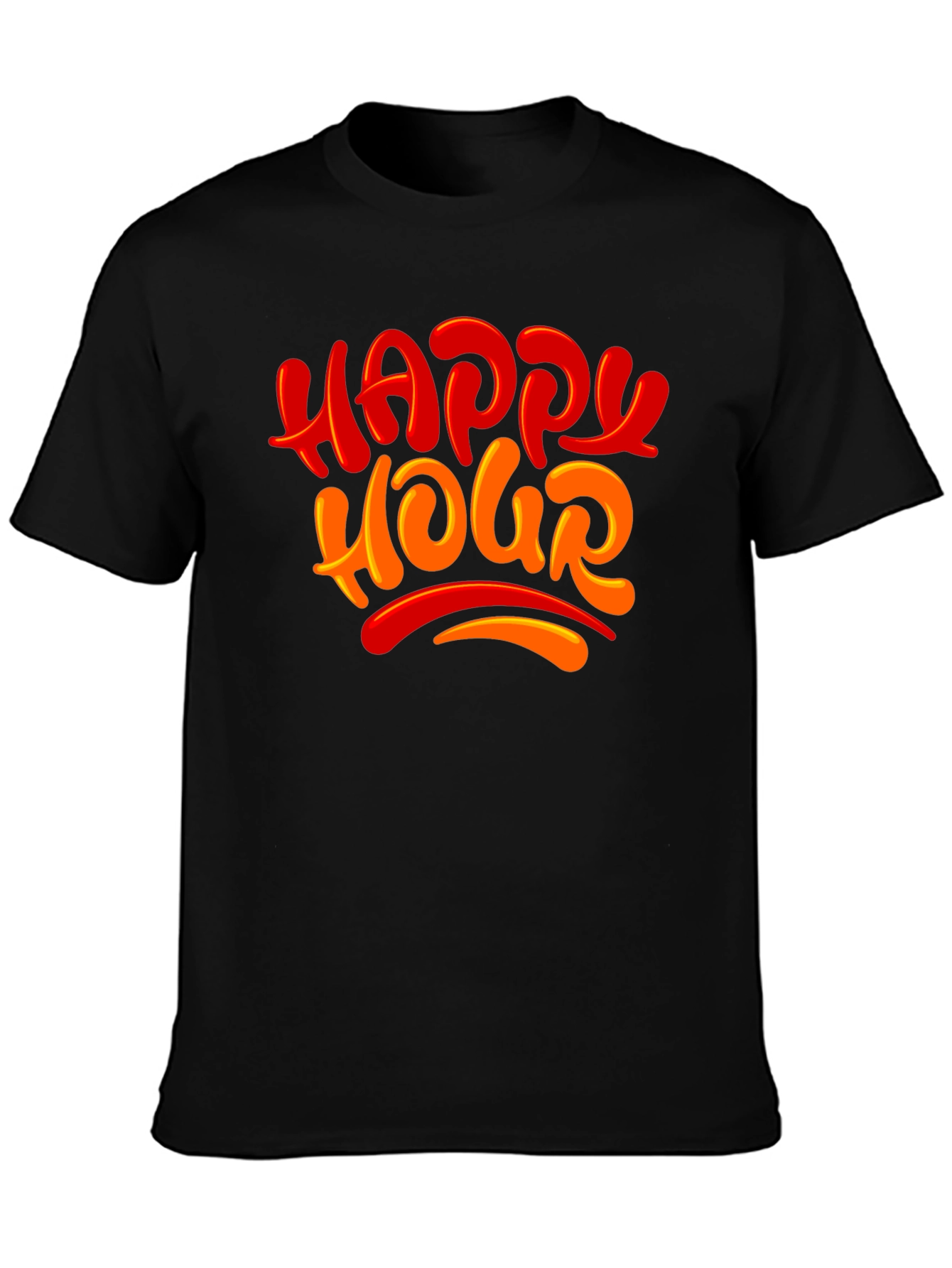 Happy Hour Graphic Tee - Black