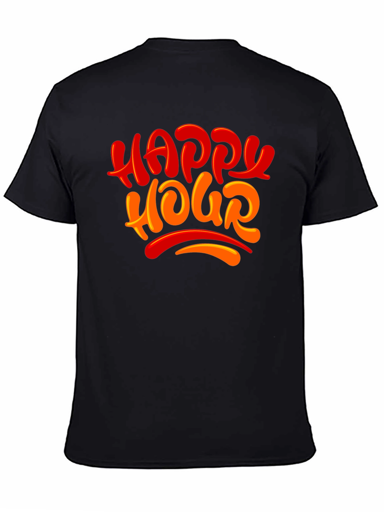 Happy Hour Graphic Tee - Black