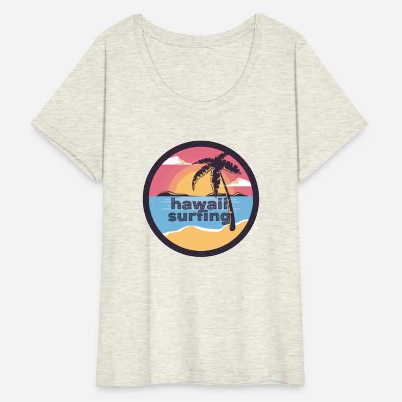Vintage hawaii surfing label