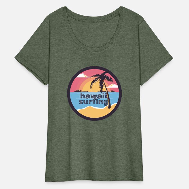 Vintage hawaii surfing label