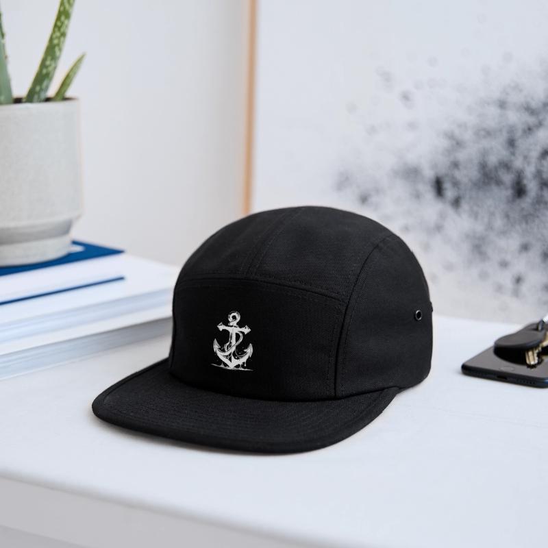 Vintage Old Wet Anchor With Rope