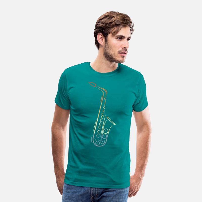 Vintage Saxophone Drawing