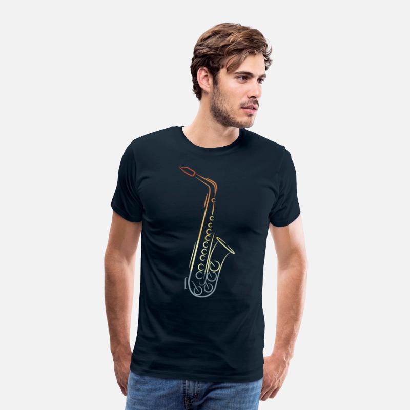Vintage Saxophone Drawing
